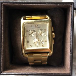 Michael Kors Square Gold Watch